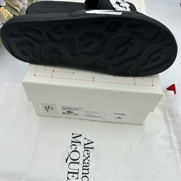 Men’s Alexander McQueen graffiti rubber sandals size 43 made in Italy main image 5